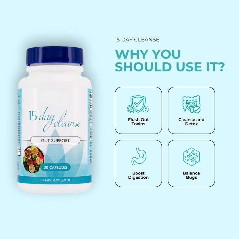 Limpieza de 15 días: Apoyo para el intestino y el colon